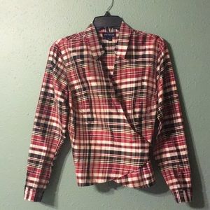 Ann Taylor silk wrap blouse